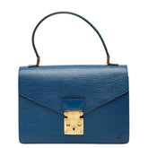 ルイ ヴィトン エピ コンコルド ハンドバッグ M52135 トレドブルー レザー レディース LOUIS VUITTON 【中古】